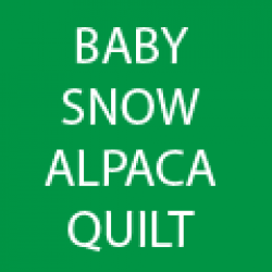 Baby Snow Alpaca Quilt